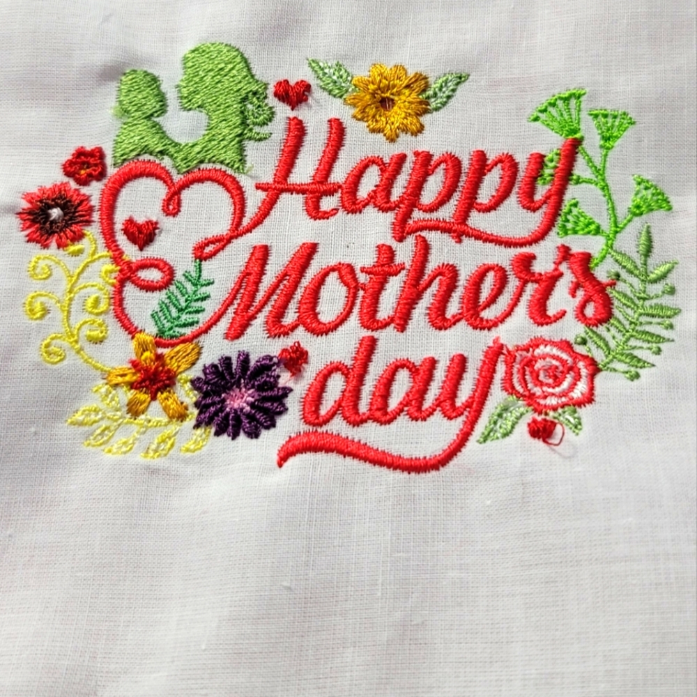 Embroidery Mother's Day Handkerchief